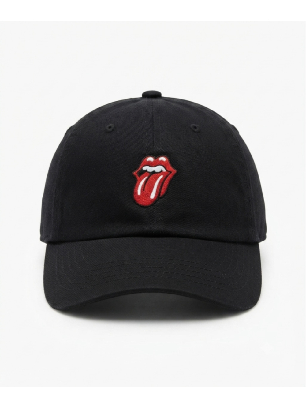 The Rolling Stones official Logo Black Music Mens Adult Baseball Cap Hat